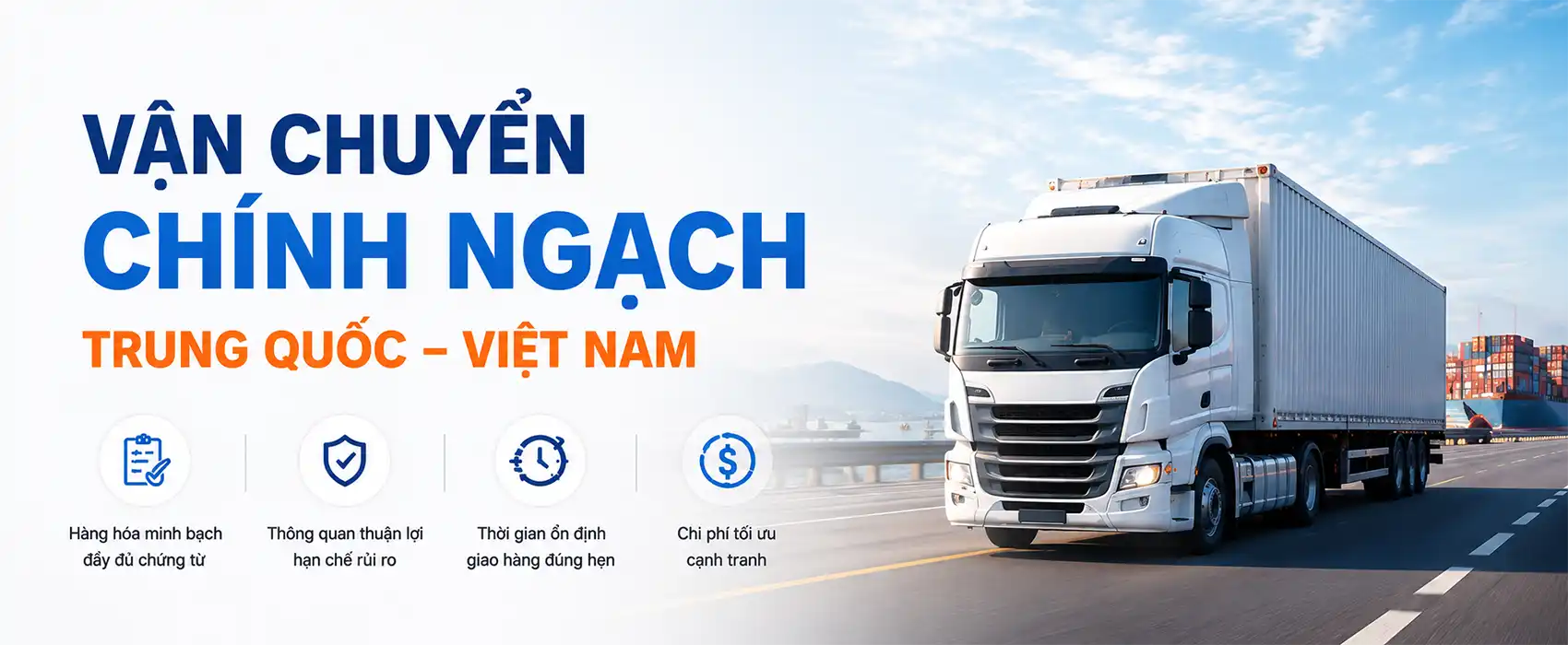 Vận chuyển chính ngạch Trung Quốc Việt Nam