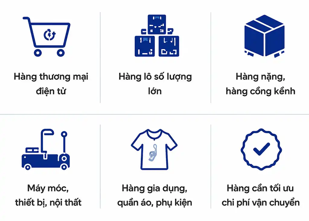 Dịch vụ phù hợp vận chuyển tiểu ngạch