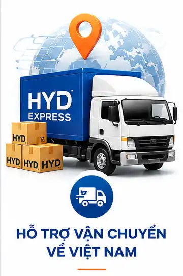 hỗ trợ vận chuyển về Việt Nam