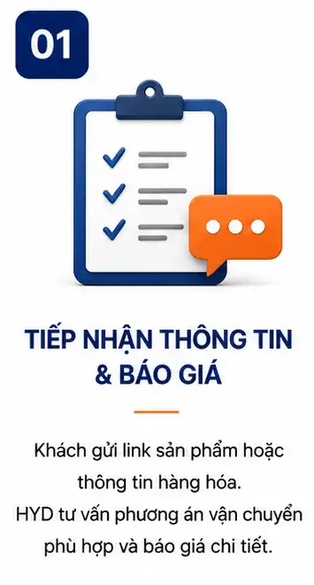 Tiếp nhận thông tin và báo giá