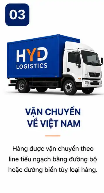 Vận chuyển về Việt Nam